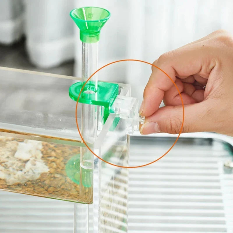 Aquarium Feeding Tube Acrylic Fish Shrimp Feeder with