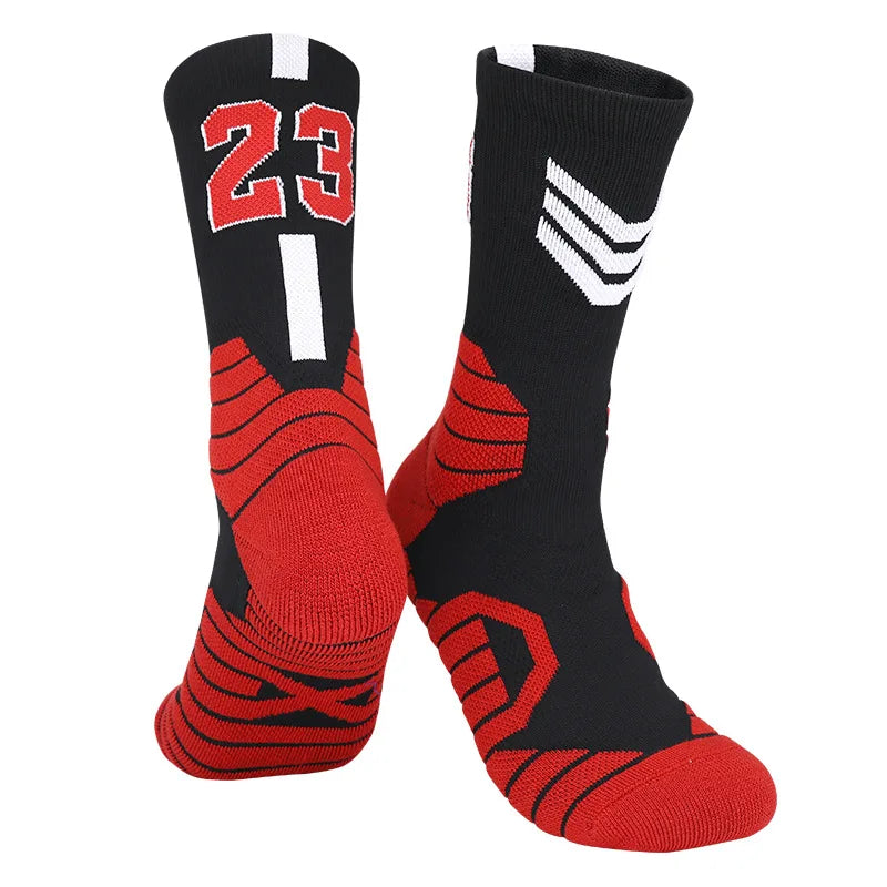 5 Pairs Men's Athletic Crew Socks Performance