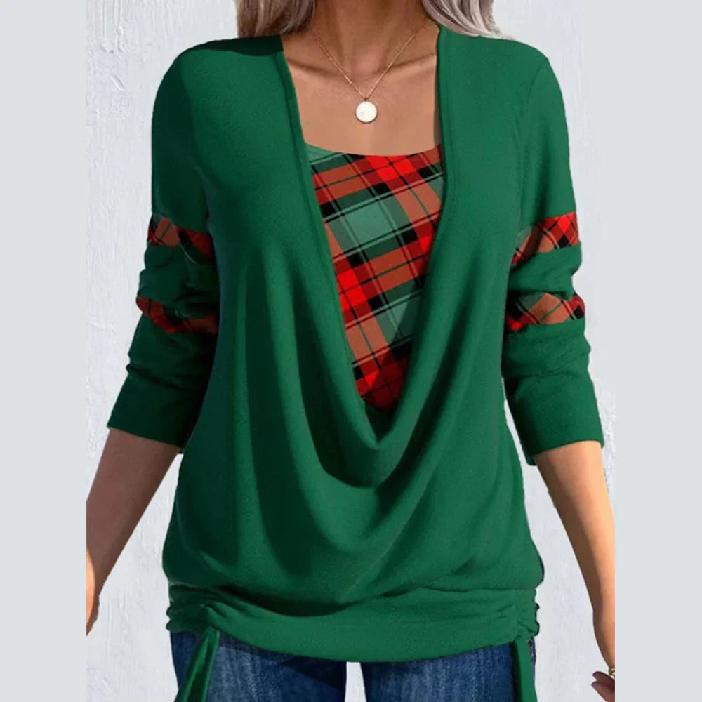 Women Autumn Winter Casual Long Sleeve VNeck Knitted