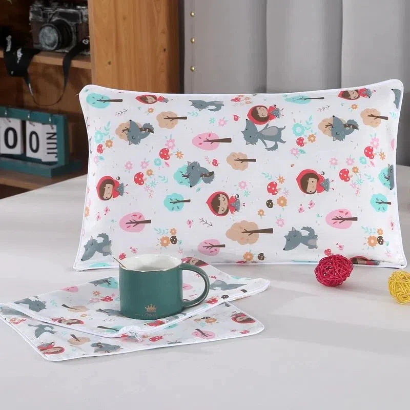 Rectangle Children's Pillow Cover Cartoon Pure Cotton Pillow