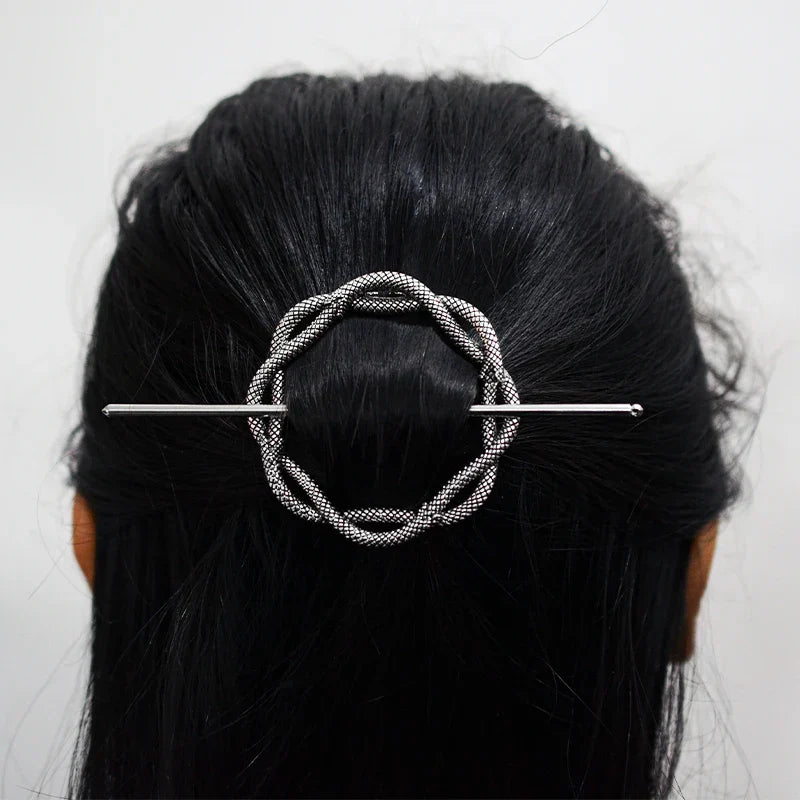 Witch Woodland Goddess Crescent Moon Dragonfly Hairstick Fairy