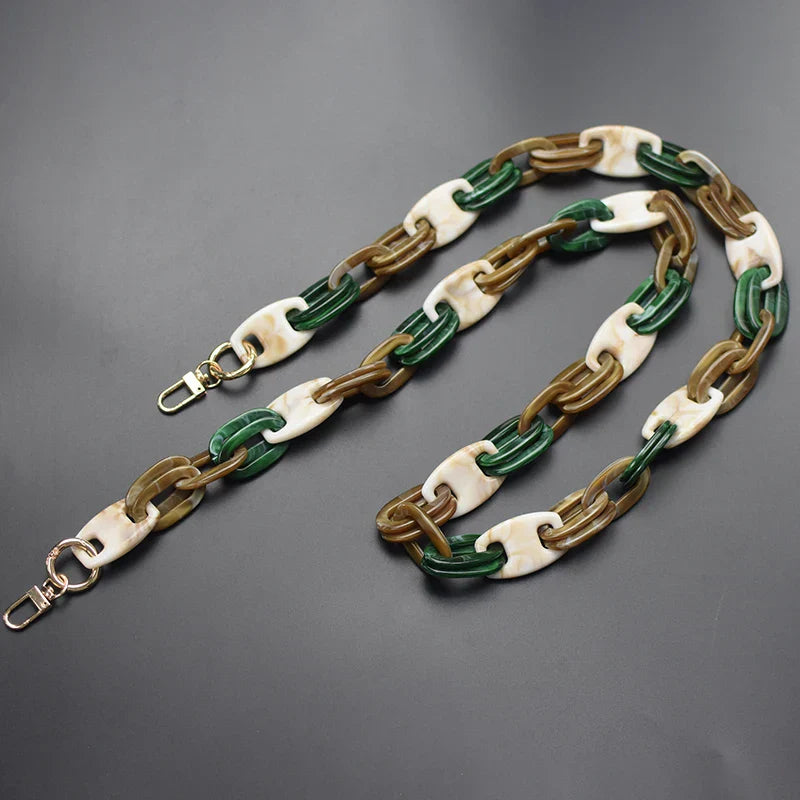 Multifunctional cross body women acrylic handbag strap bag