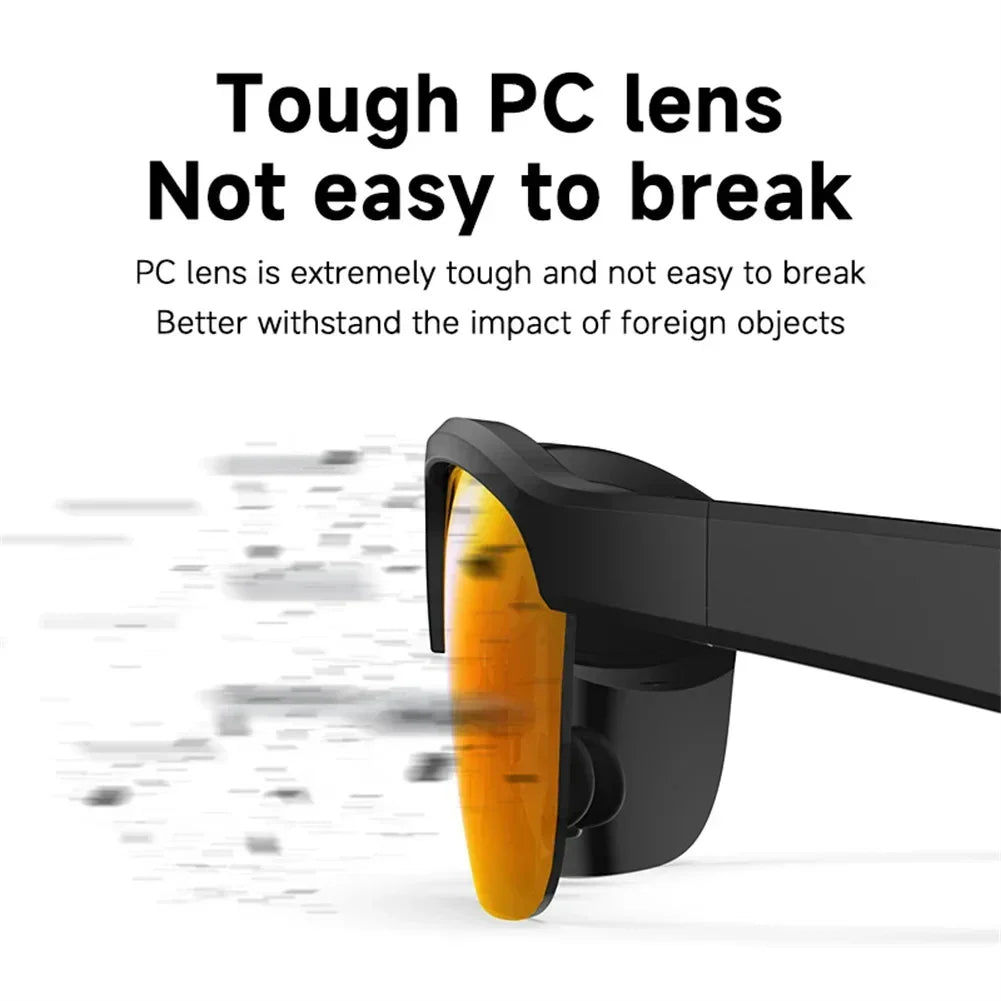 Smart Glasses Headset Wireless Bluetooth-compatible 5.3 Hands-Free Calling