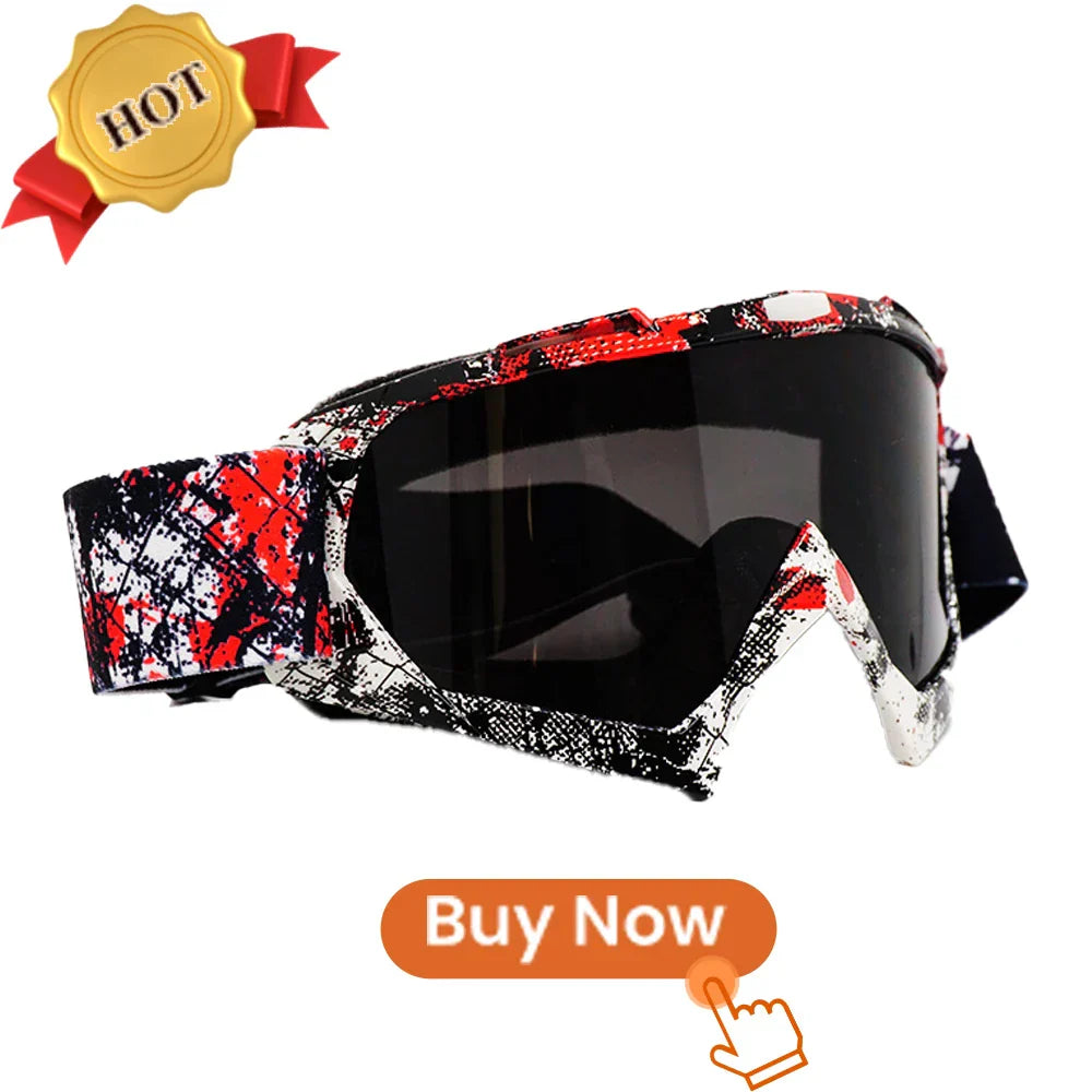 Newest Motorcycle Goggles for Men Retro Motocross Riding