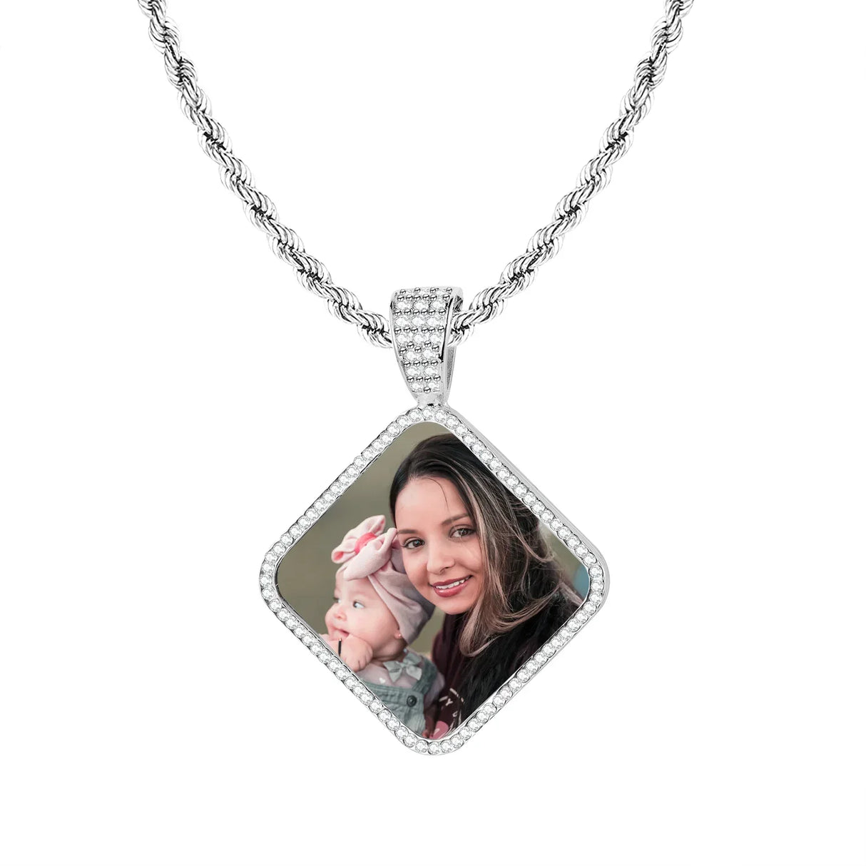 Custom Photo Pendant Necklace Personalized Hip Hop Jewelry