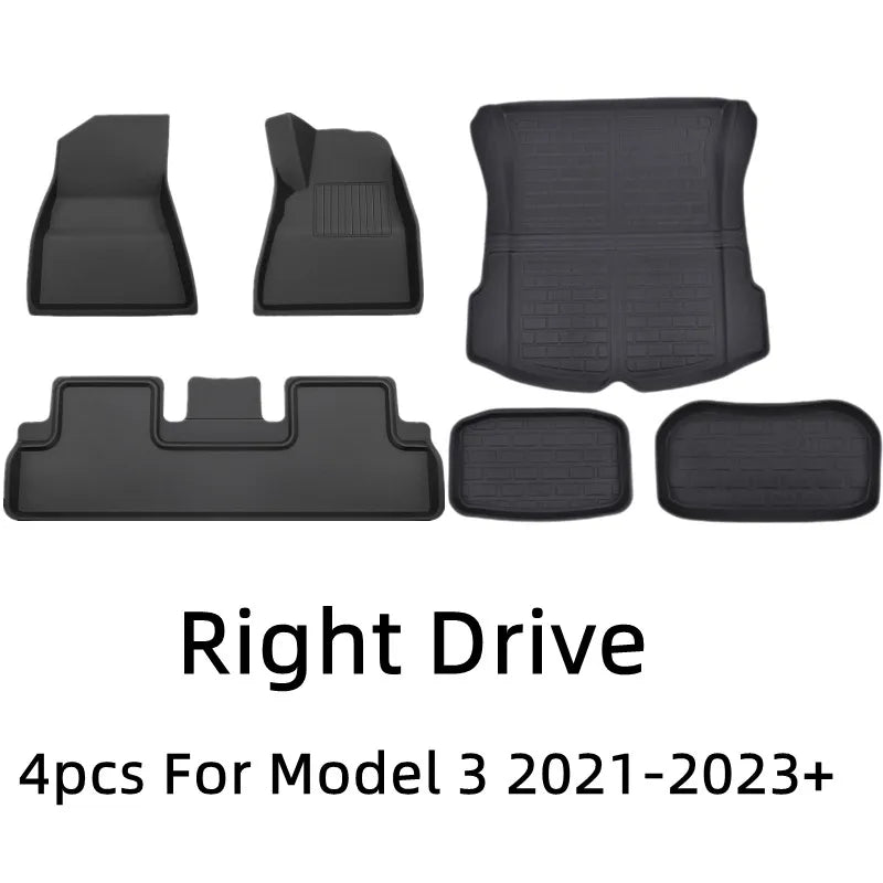 Floor Mats for Tesla Model 3 Y 2023