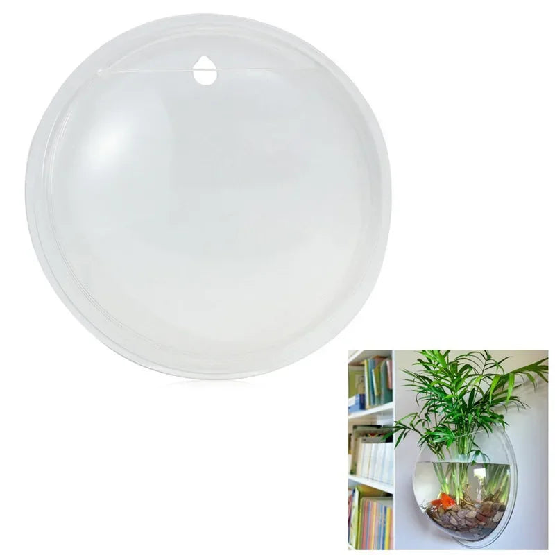 Transparent acrylic hanging wall aquarium, Plant Vase Flowers