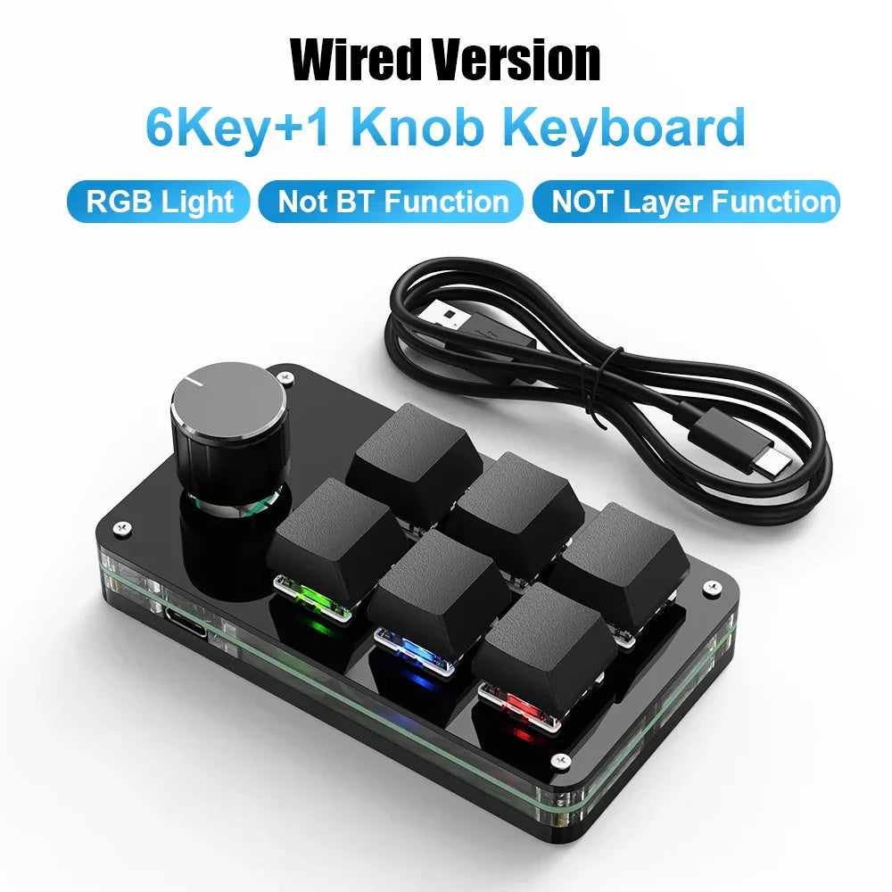 Programming Macro Custom Knob Keyboard RGB 3 Key