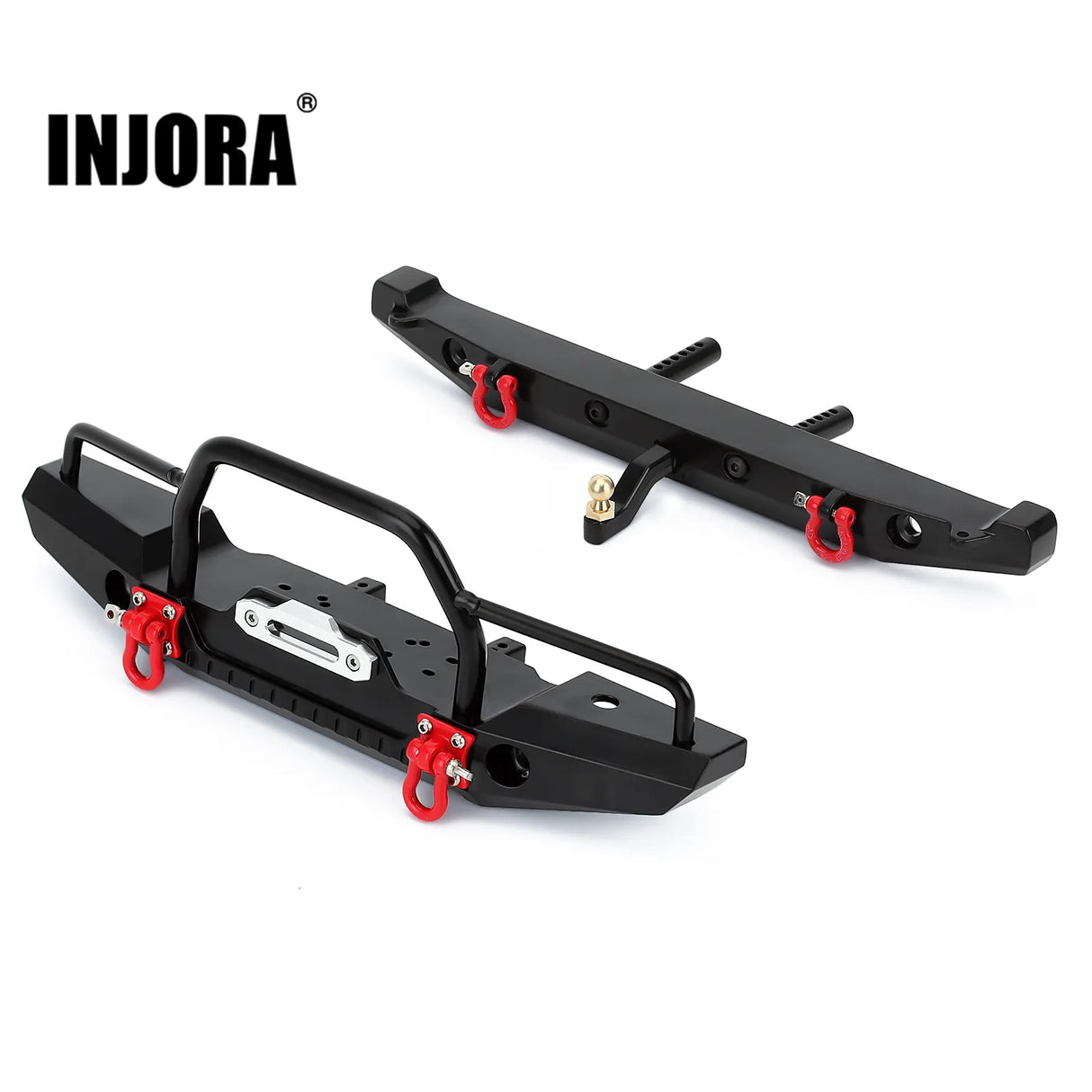INJORA Metal Front Rear Bumper Led Lights 1/10