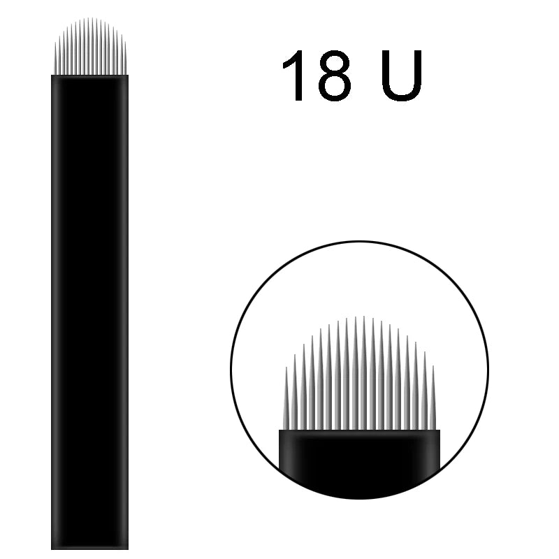 500pcs 0.18mm Microblading Needles Agulhas Lamina Tattoo Blades