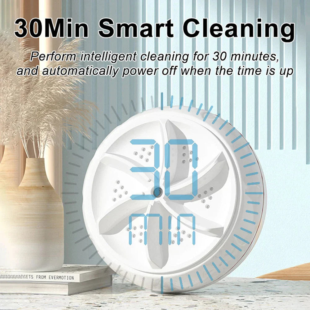 Portable Turbo Washing Machine Hight Power Mini Ultrasonic