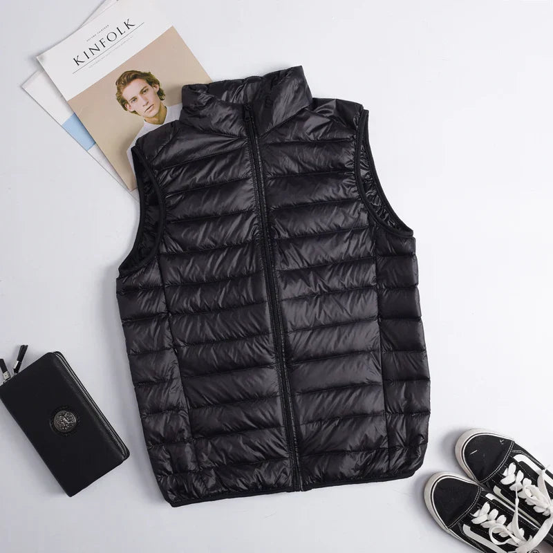 Winter Men Duck Down Vest Plus Size Coat