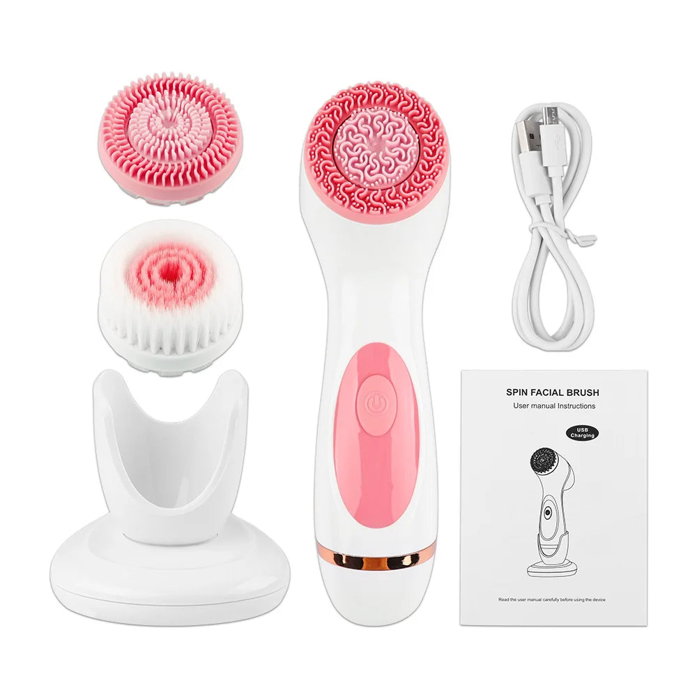 Electric Face Cleansing Brush for Facial Skin Care