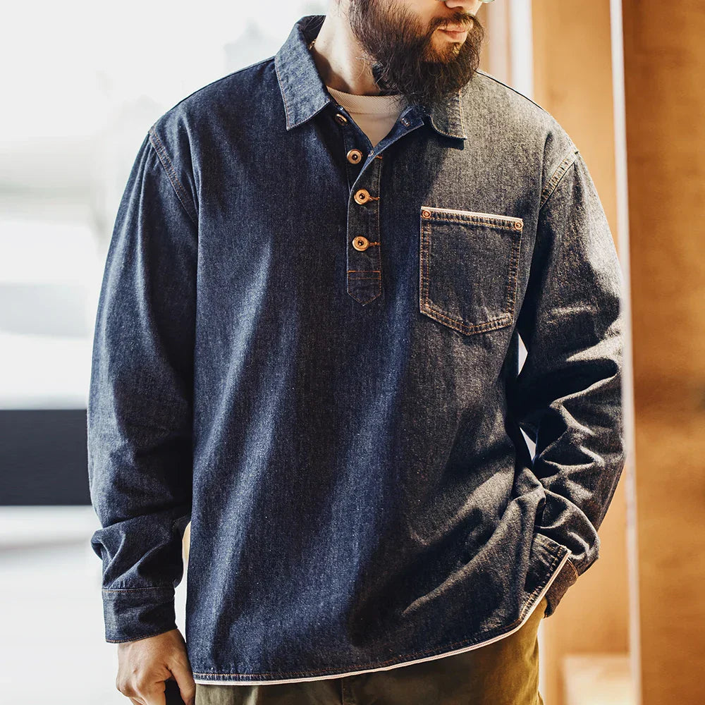 Maden American Vintage Denim Jacket Work Shirt Loose