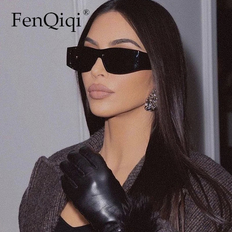 Fashion Designer Square Shades Women Irregular Frame Eyeglasses