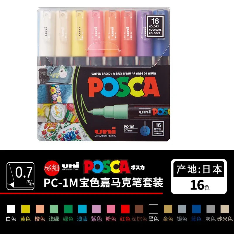 Uni Marker Pen, PC-3M Acrylic posca marcadores permanent