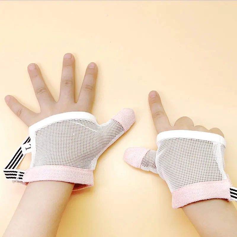 Newest Baby Prevent Bite Fingers Nails Glove Children