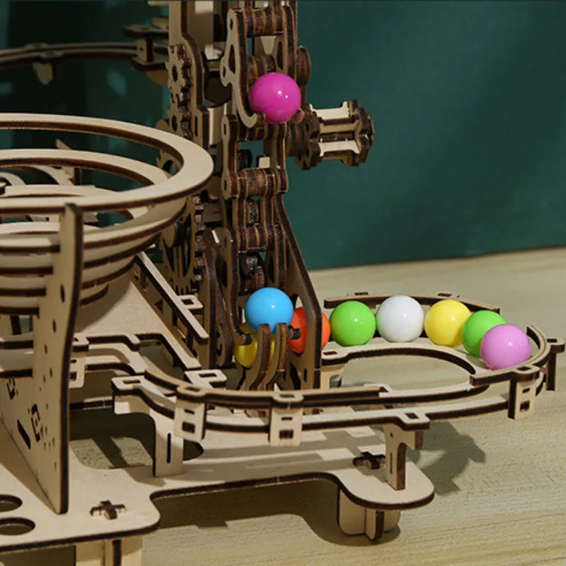335PCS Marble Run Set 3D Wooden Puzzle DIY