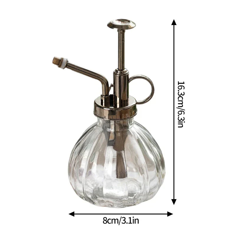 Vintage Glass Watering Can Retro Air Pressure Spray