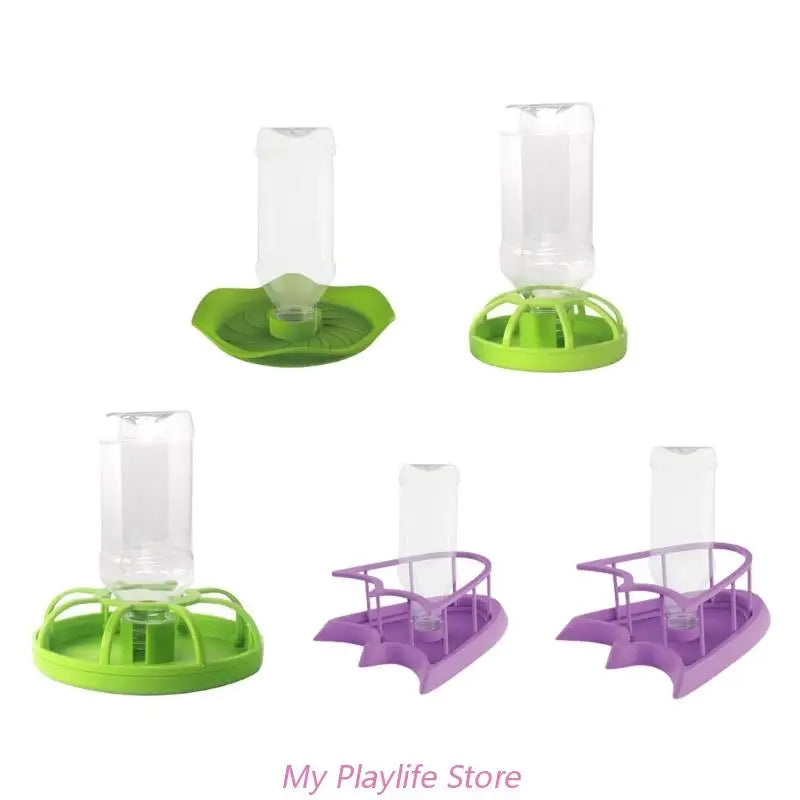 Reptile Water Drinker Feeder Water Dispenser Bottle Aquarium