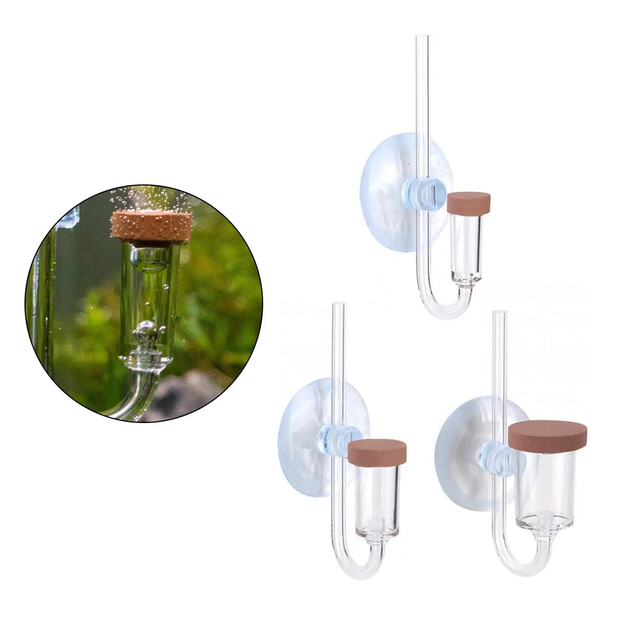 CO2 Diffuser with Suction Cup Mini U Shape