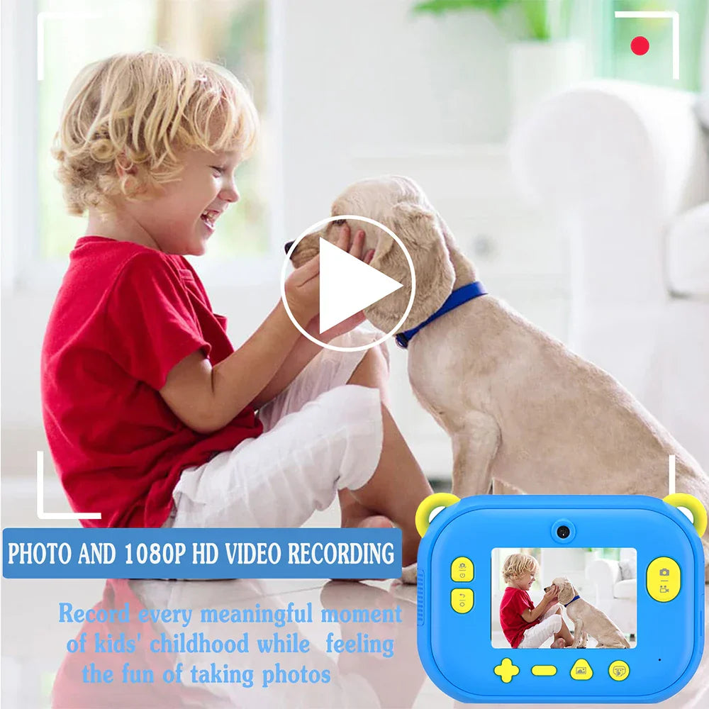 Kids Camera Instant Print Photo 1080P Video Digital