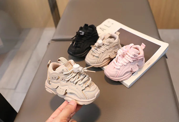 Baby Shoes for Boys Girls Breathable Pu Leather