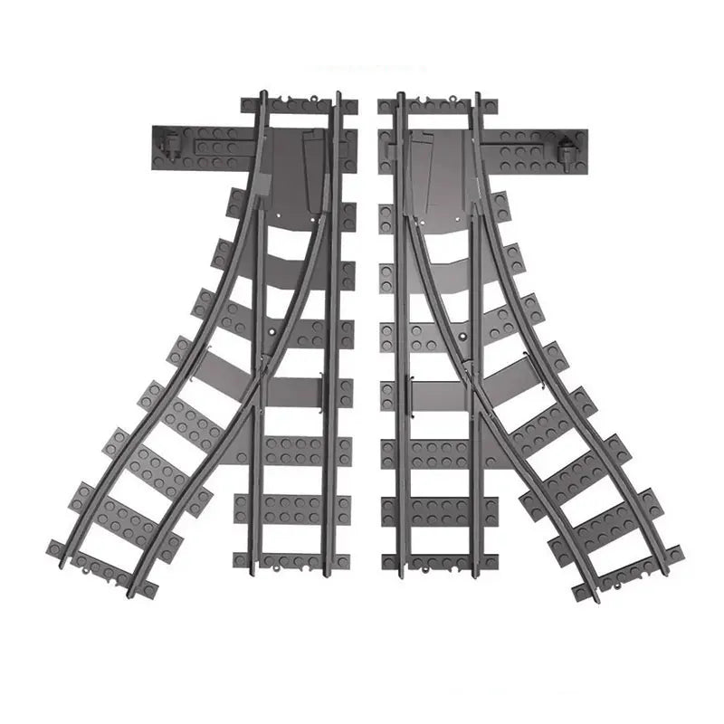 City Street Train Railway Building Blocks Soft Cruved