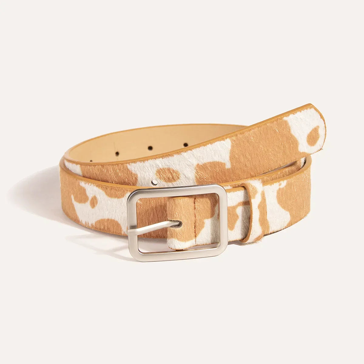 2023 Genuine Leather Women’s Belt with Gold Pin Buckle