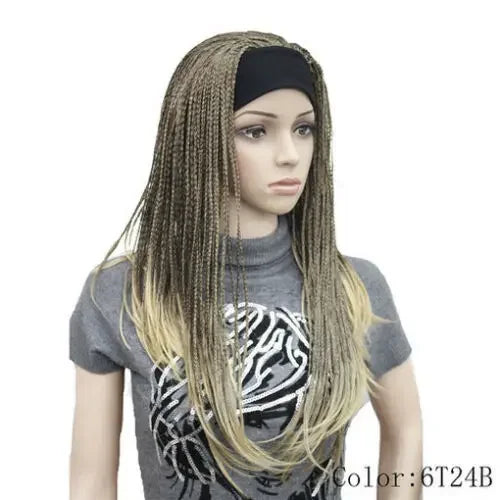 8-Color Long Straight Half Headband Wig for Women