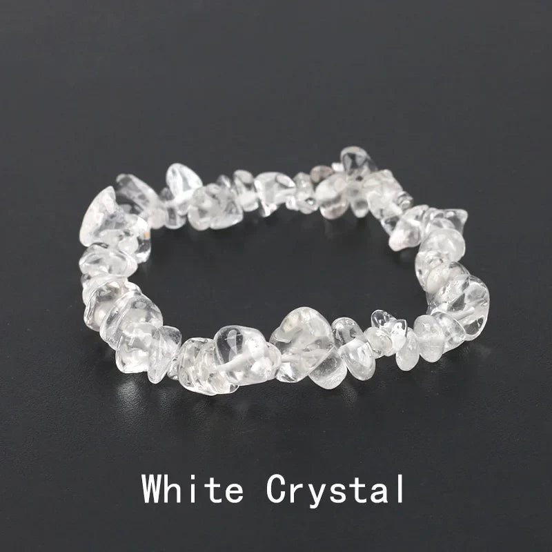Natural Crystal Gemstone Irregular Energy Stone Bracelet Beads