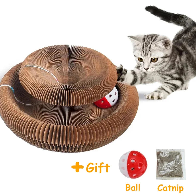 Cat Toy Magic Organ Cat Scratch Board With