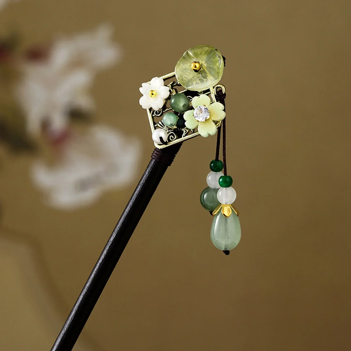 Chinese Hanfu Hair Stick Forks For Women Flower