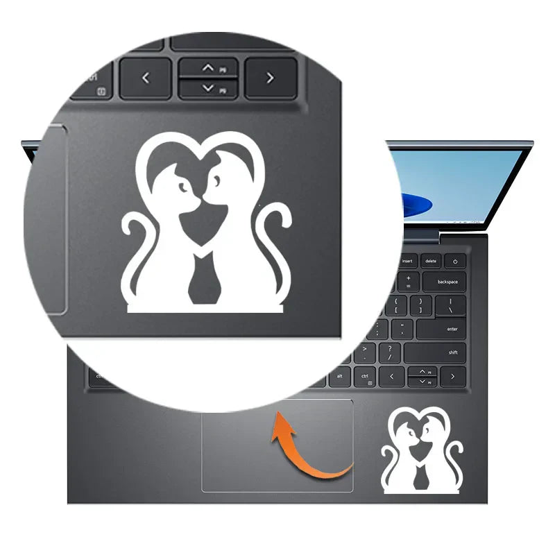 Sweet Cat Lover Vinyl Trackpad Decal Laptop Stickers