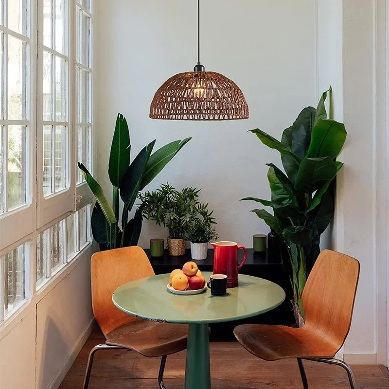 Japanese-style Hemp Rope Chandelier Homestay Pastoral Restaurant Tea
