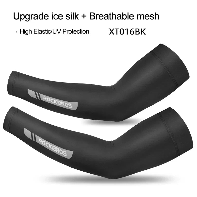 ROCKBROS Arm Sleeves UV Protection Running Jogging Armwear
