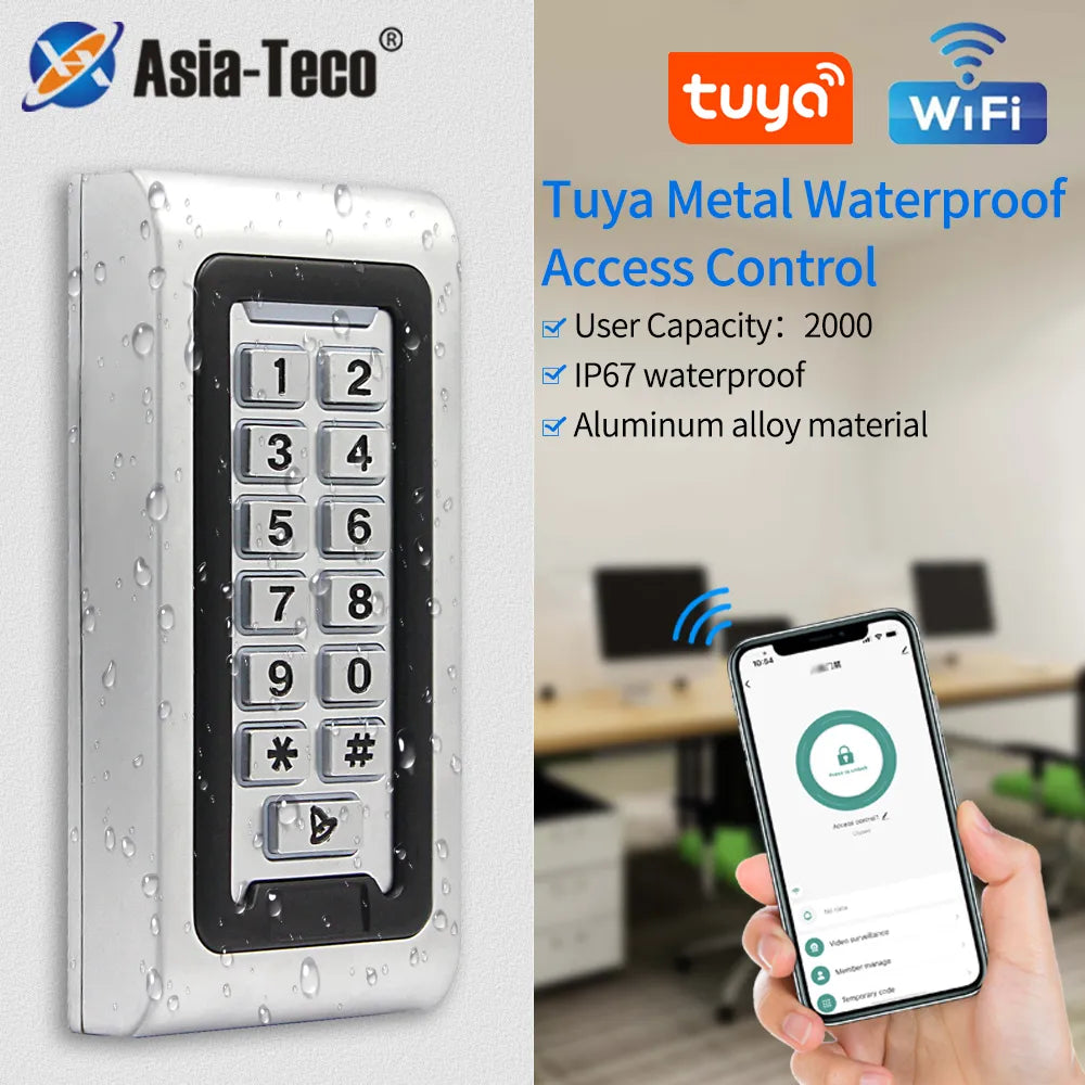 Smart Home Aluminum IP68 Waterproof Standalone RFID Access
