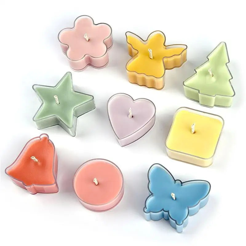 5Pcs Heart Empty Candle Cup Tea Light Cups