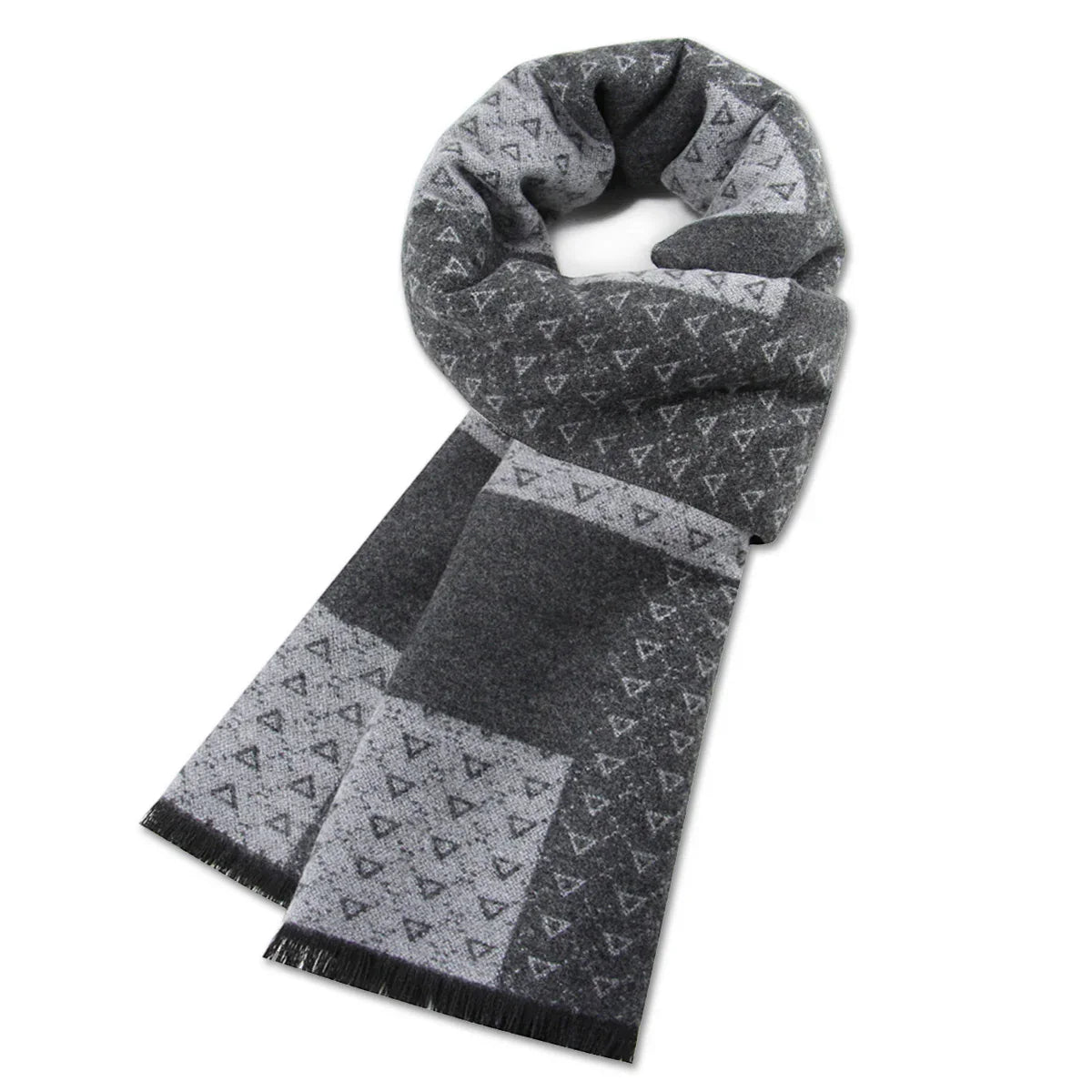 High Quality Men Scarf Autumn Winter Plaid Knitted