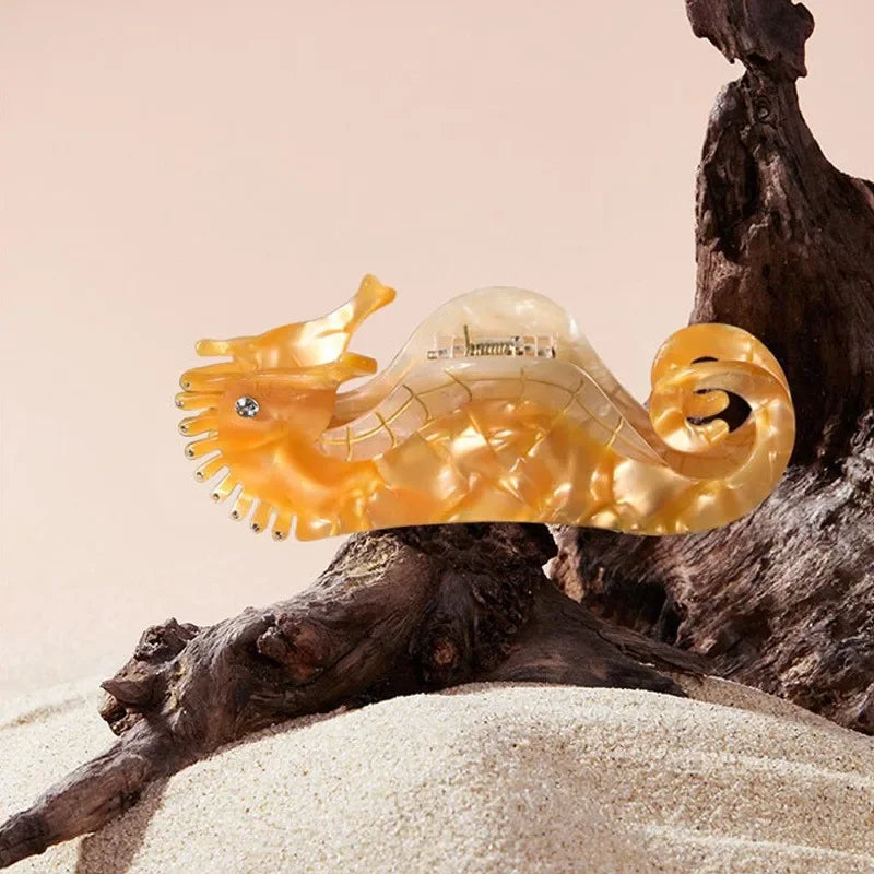 Large Seahorse Hair Clip Marine Series Popular Hair