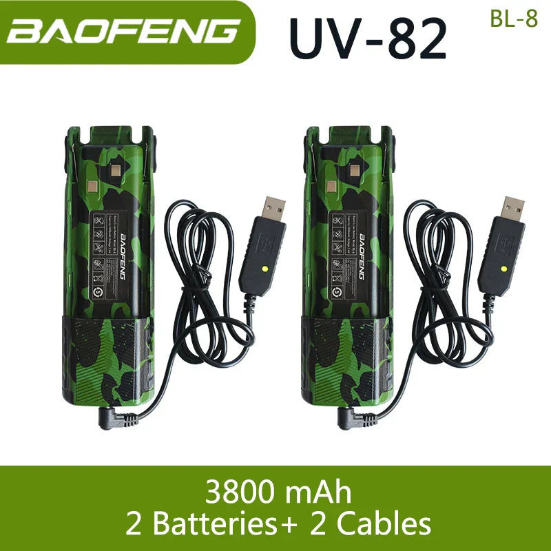 Baofeng UV 82 BL-8 Battery Walkie Talkie Ham
