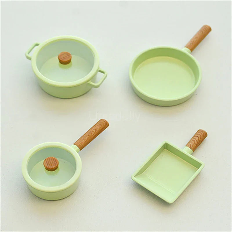 1/6 Dollhouse Miniature Kitchen Mini Frying Pan Soup