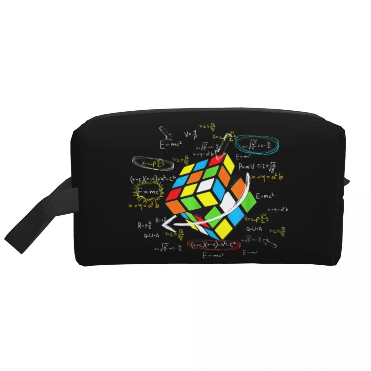 Math Rubik Rubix Cube Caps Cosmetic Bag Women