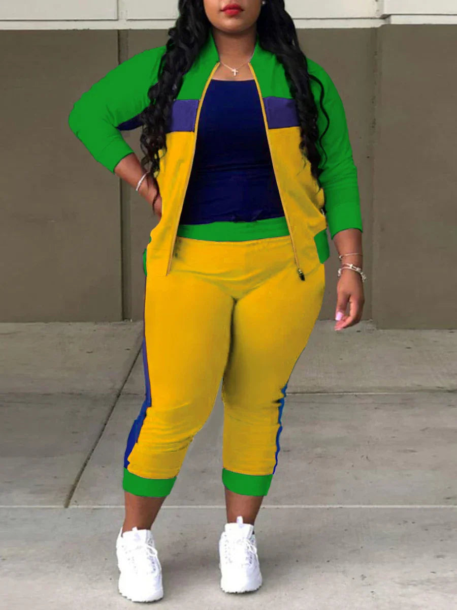 LW Plus Size Two pieces sets Spring casual