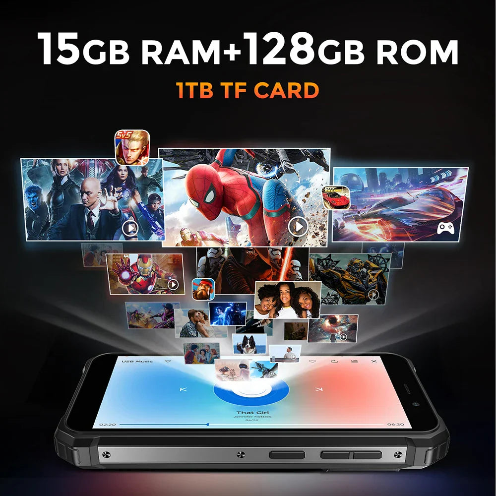 Fossibot F101Pro Rugged Smartphone 15GB+128GB Android 13 IP68