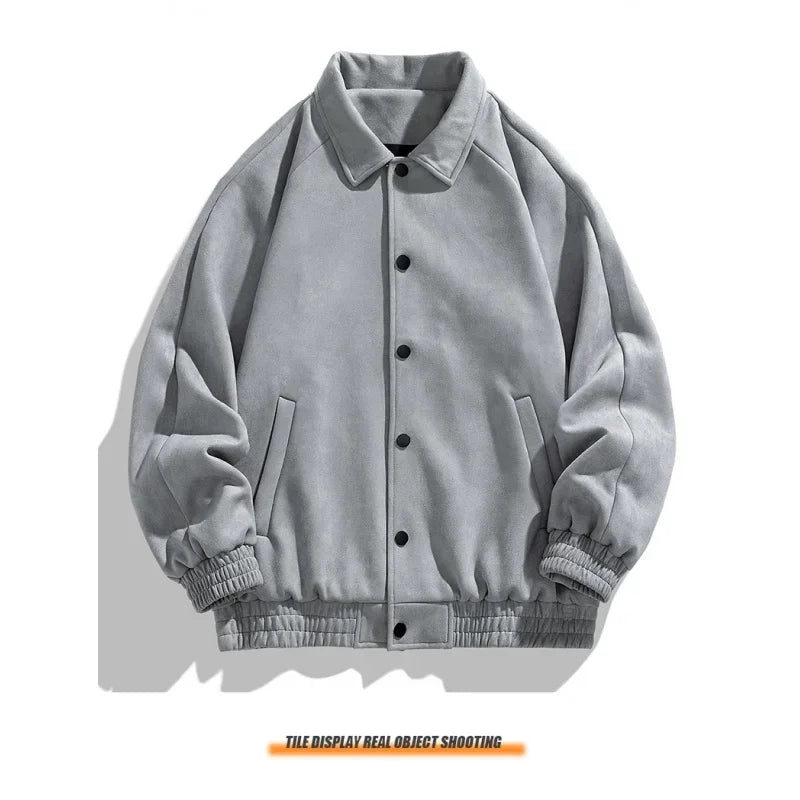 Fashion Casual Suede Flip Lining Slim Quality Men'S