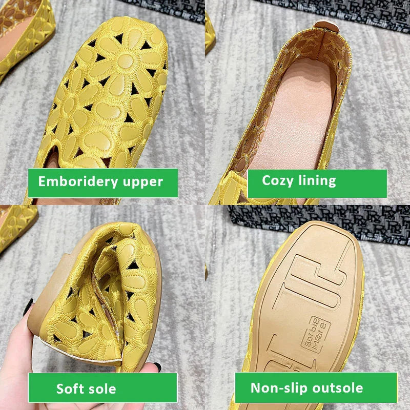 Size 3542 Square Toe Summer Shoes for Women