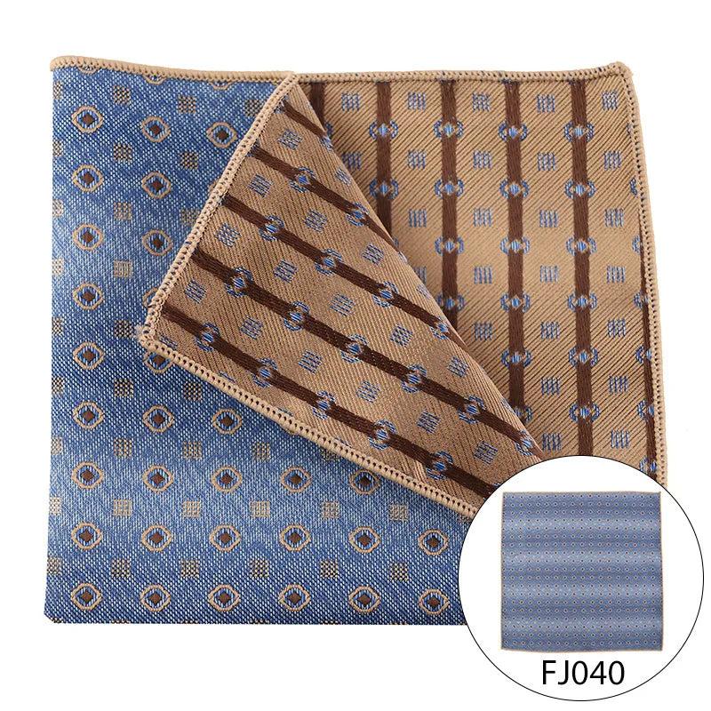 Men Pocket Square Light Coffee Beige Handkerchief Men