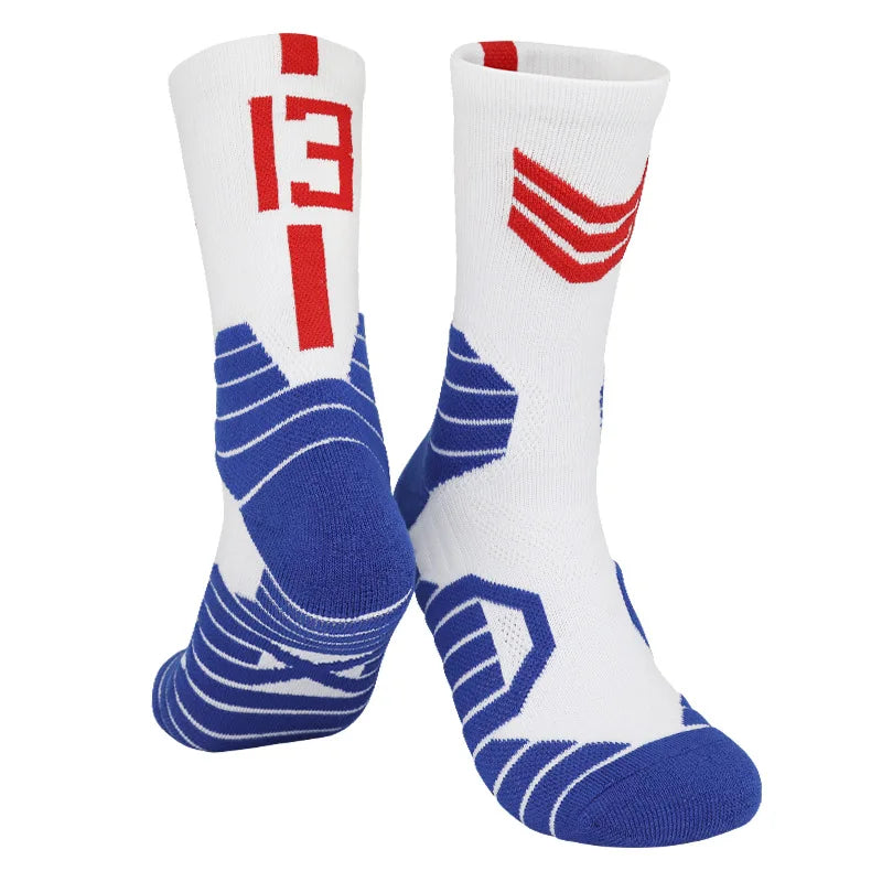 5 Pairs Men's Athletic Crew Socks Performance