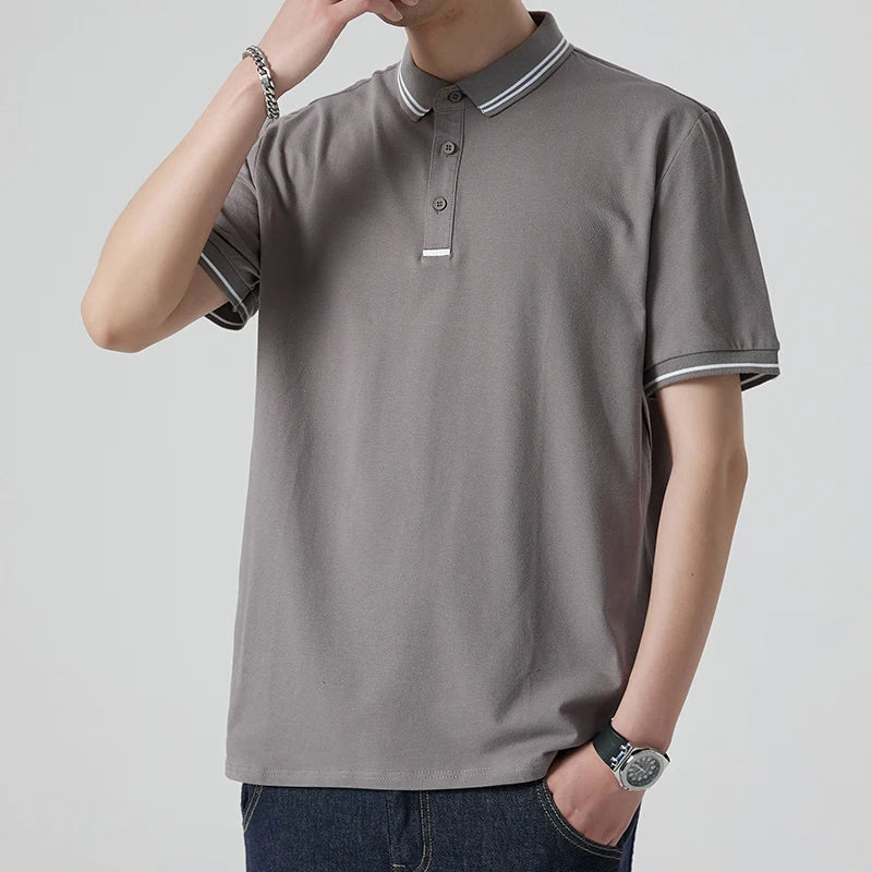 2024 New Mens Polo Summer Short Sleeve Polo
